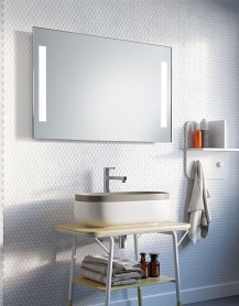 Specchio da bagno a LED a batteria - DUOLINE