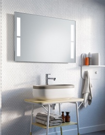 Specchio da bagno a LED a batteria - FENESTRA