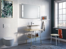 Specchio da bagno a LED a batteria - FENESTRA