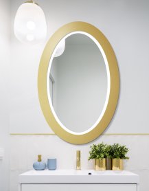 Specchio Led Oval BOLD Gold