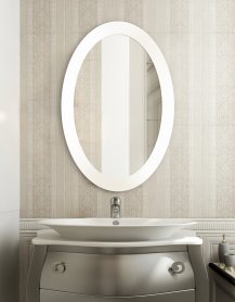 Specchio Oval BOLD White