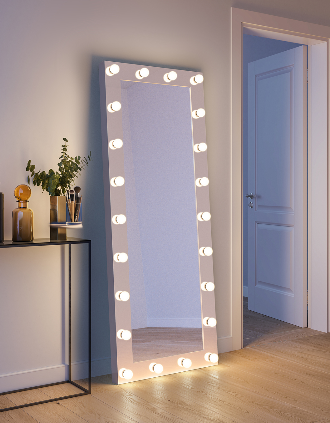 Specchio per il trucco con luce LED