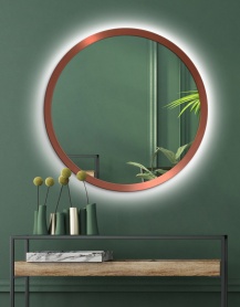 Specchio Scandinavia Bold LED Copper