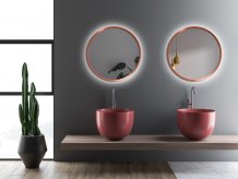 Specchio Scandinavia LED Copper