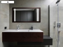 Specchio WOOD LED SENSO