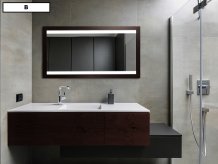 Specchio WOOD LED SENSO