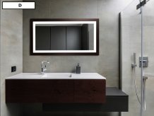 Specchio WOOD LED SENSO